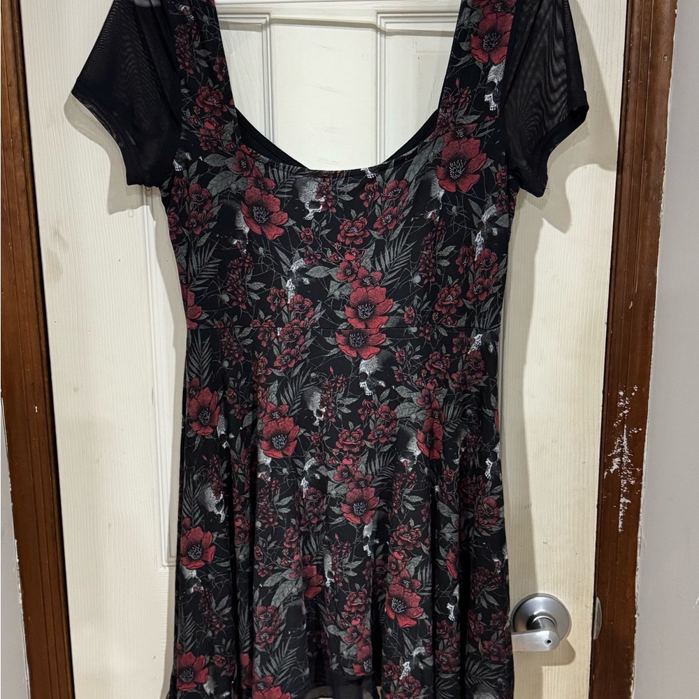 Killstar Crimson Decay Mini Dress